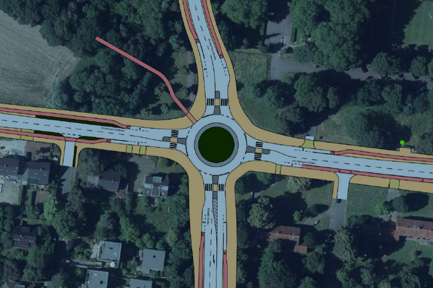 Optimierter Kreisverkehr Von-Esmarch-Straße Optimierter Kreisverkehr Von-Esmarch-Straße