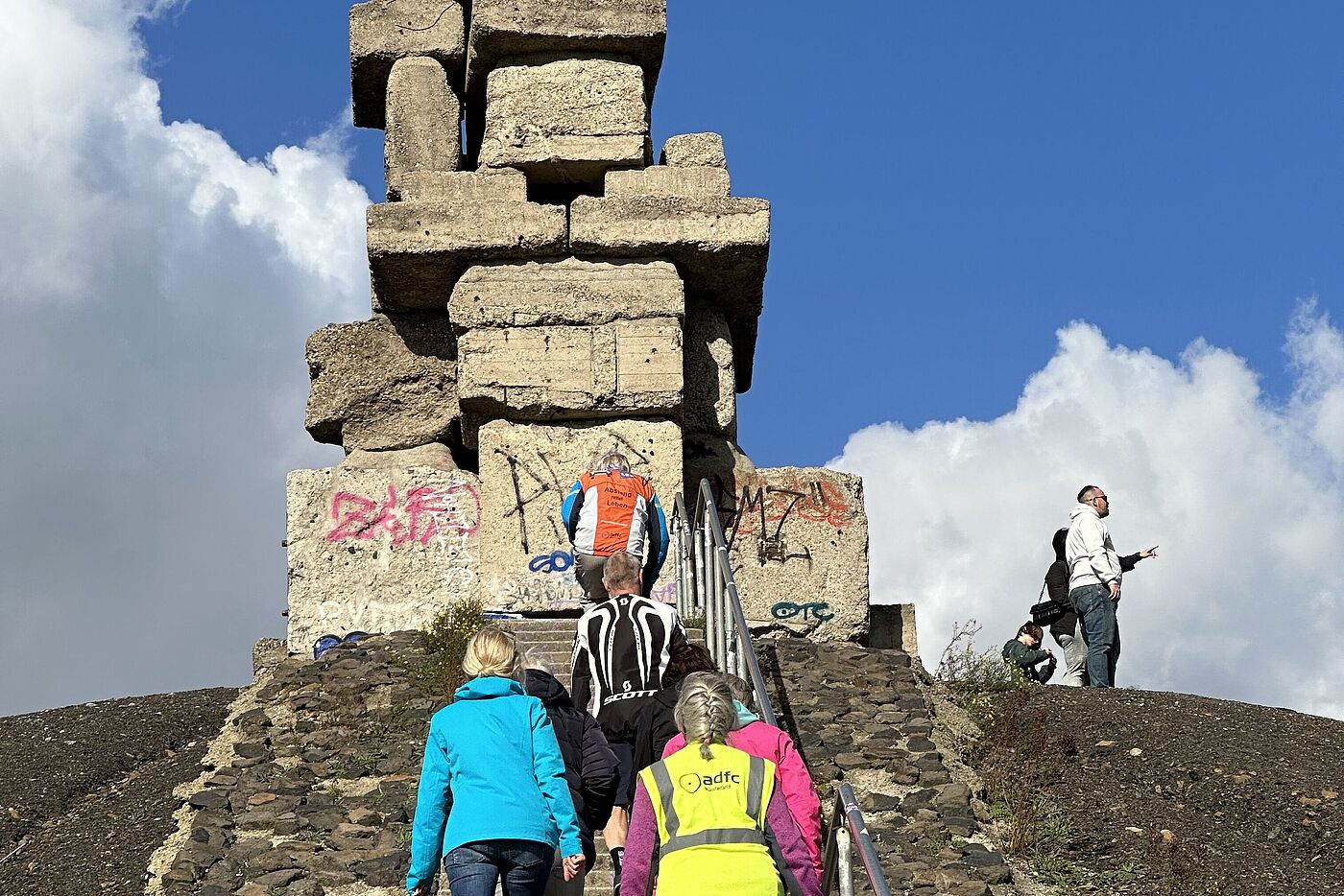 Letzter Anstieg zu Fuß zur Himmelsleiter