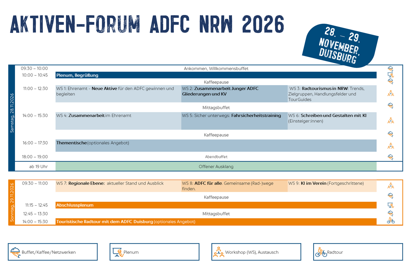 Programm Aktiven-Forum ADFC NRW 2026